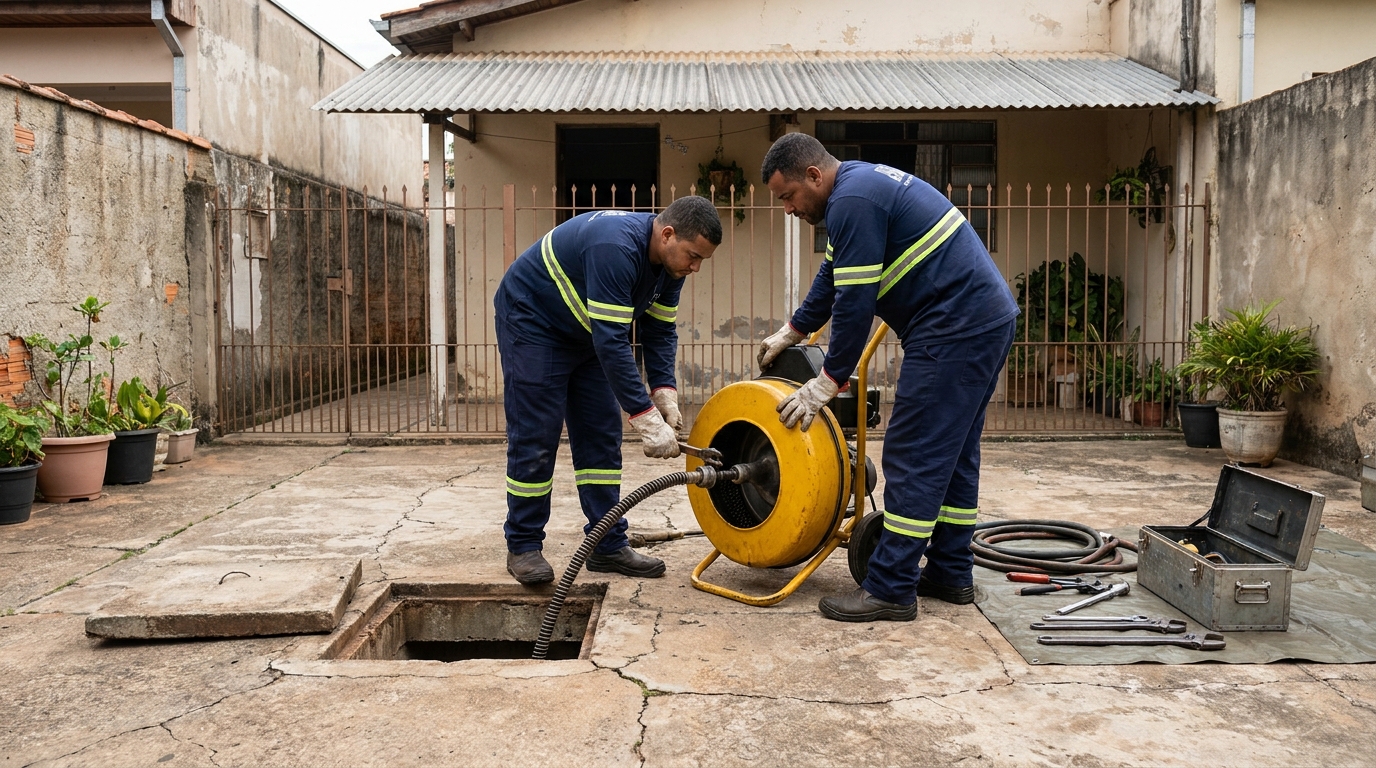Desentupimento de esgoto perto de mim em Campo Grande‑MS