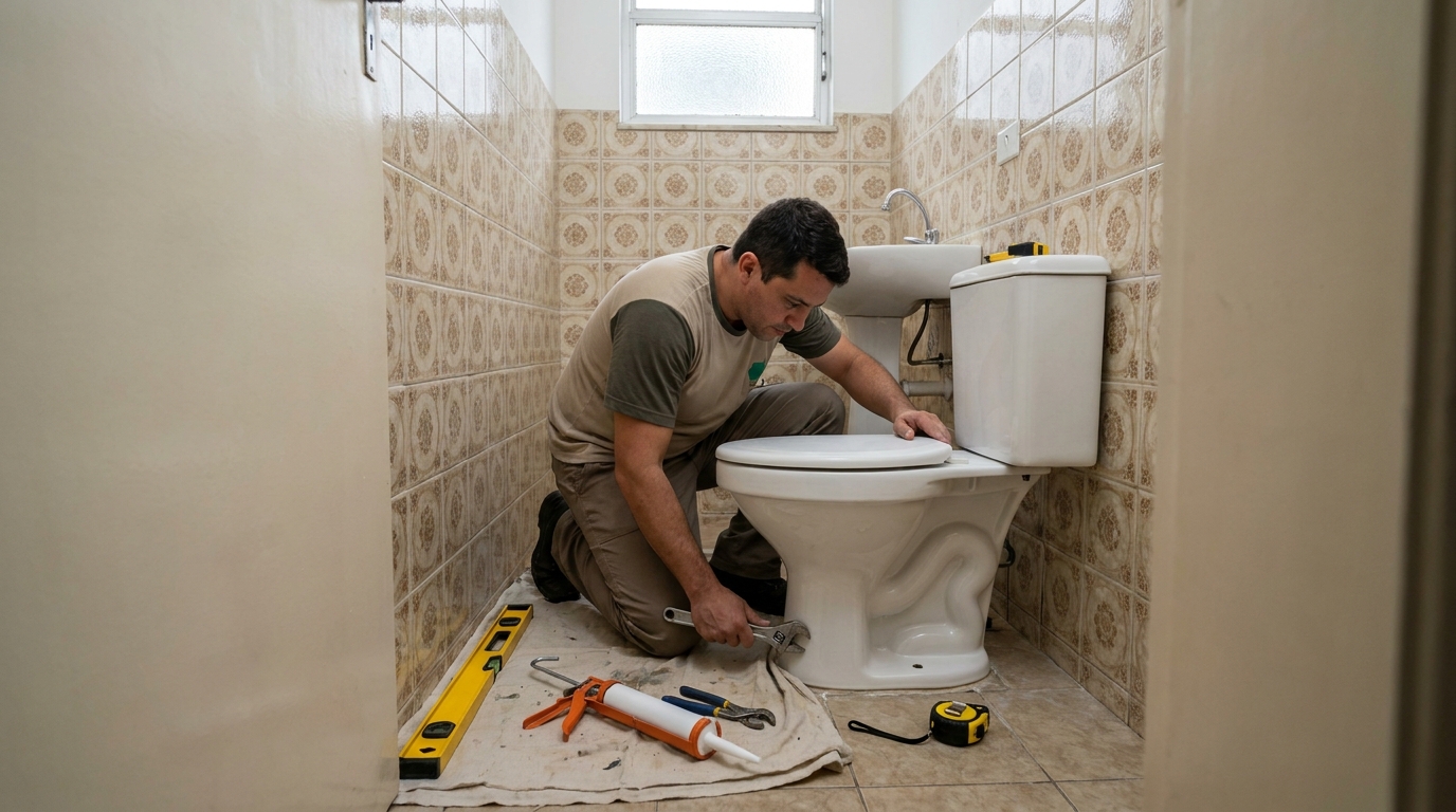Instalação de vaso sanitário em Campo Grande‑MS